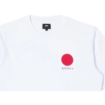 Textil Homem T-shirts e Pólos Edwin T-Shirt Japanese Sun - White Branco