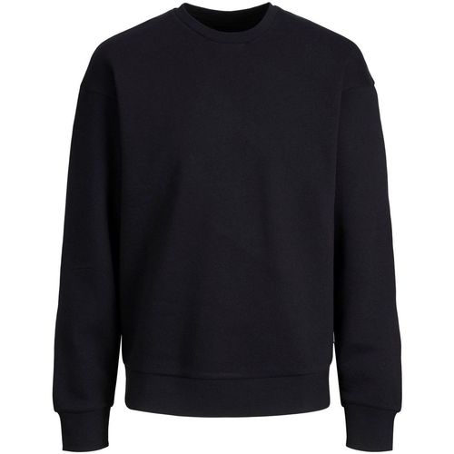 Textil Homem Sweats Jack & Jones 12208182 CREW NECK-BLACK Preto