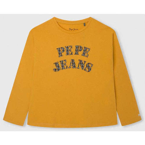 Textil Rapariga Sweats Pepe JEANS hoodie PG502903-5-21 Amarelo