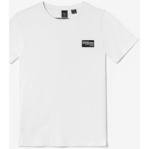 Textil Rapaz Partilhada por pai e filho, é uma verdadeira paixão pela ganga que anima a marca Le Temps des Cerises T-shirt OUIBO Branco