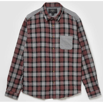 Textil Homem Camisas mangas comprida Franjas / Pompons Camisa BALF Vermelho