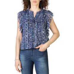 Textil Mulher camisas Pepe jeans - janel_pl304240 Azul