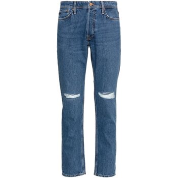 Textil Homem Calças Jeans Sports Jack & Jones JJICHRIS JJORIGINAL CJ 621 PCW Azul
