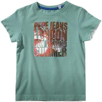 Textil Rapaz T-Shirt mangas curtas Pepe bon jeans  Verde