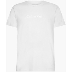 Textil Homem T-shirts e Pólos Calvin Klein Jeans K10K109802 Branco