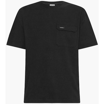 Textil Homem T-shirts e Pólos Calvin Klein Jeans K10K109790 Preto