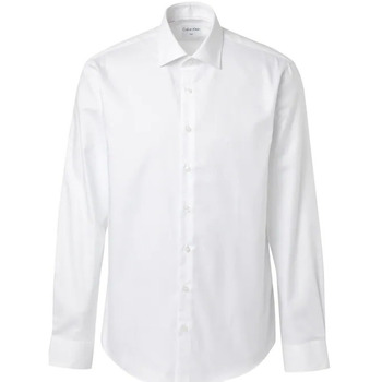 Textil Homem Camisas mangas comprida Saszetka Calvin HW0HW008180HF KLEIN K10K108427 Branco