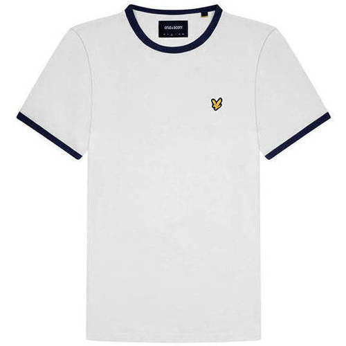 Textil Homem T-shirts e Pólos Nike mini swoosh print t-shirt in white TS705VO-1-1 Branco