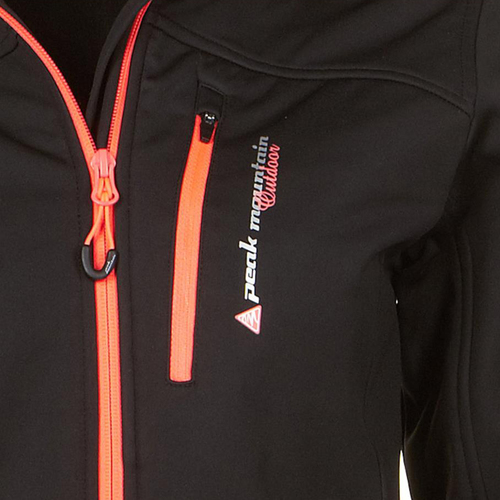 Peak Mountain Blouson softshell fille GANNE Preto