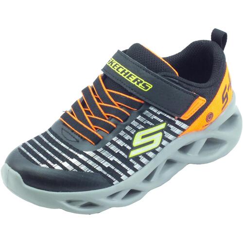 Sapatos Criança Sapatilhas Skechers 401650L Lights Novlo Black Multicolor
