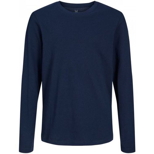 Textil Rapaz T-shirts e Pólos Jack & Jones 12197050 ORGANIC TEE-NAVY BLAZER Azul