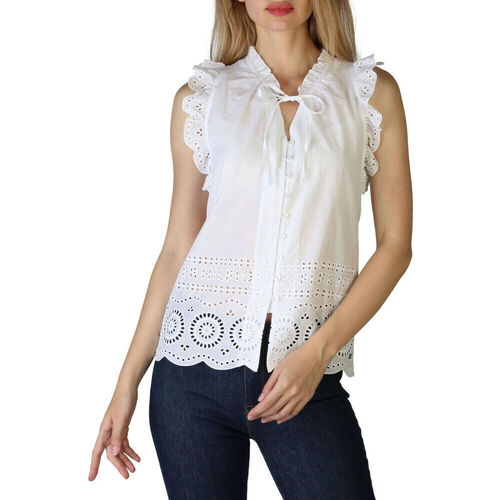 Textil Mulher camisas Tommy Hilfiger - ww0ww32189 Branco