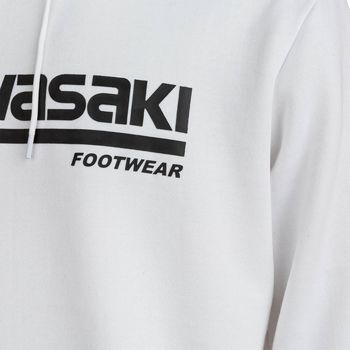 Kawasaki Killa Unisex Hooded Sweatshirt K202153 1002 White Branco