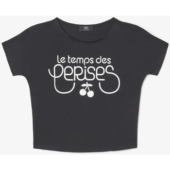 Textil Rapariga Plantas e Flores Artificiais Le Temps des Cerises T-shirt MUSGI Preto