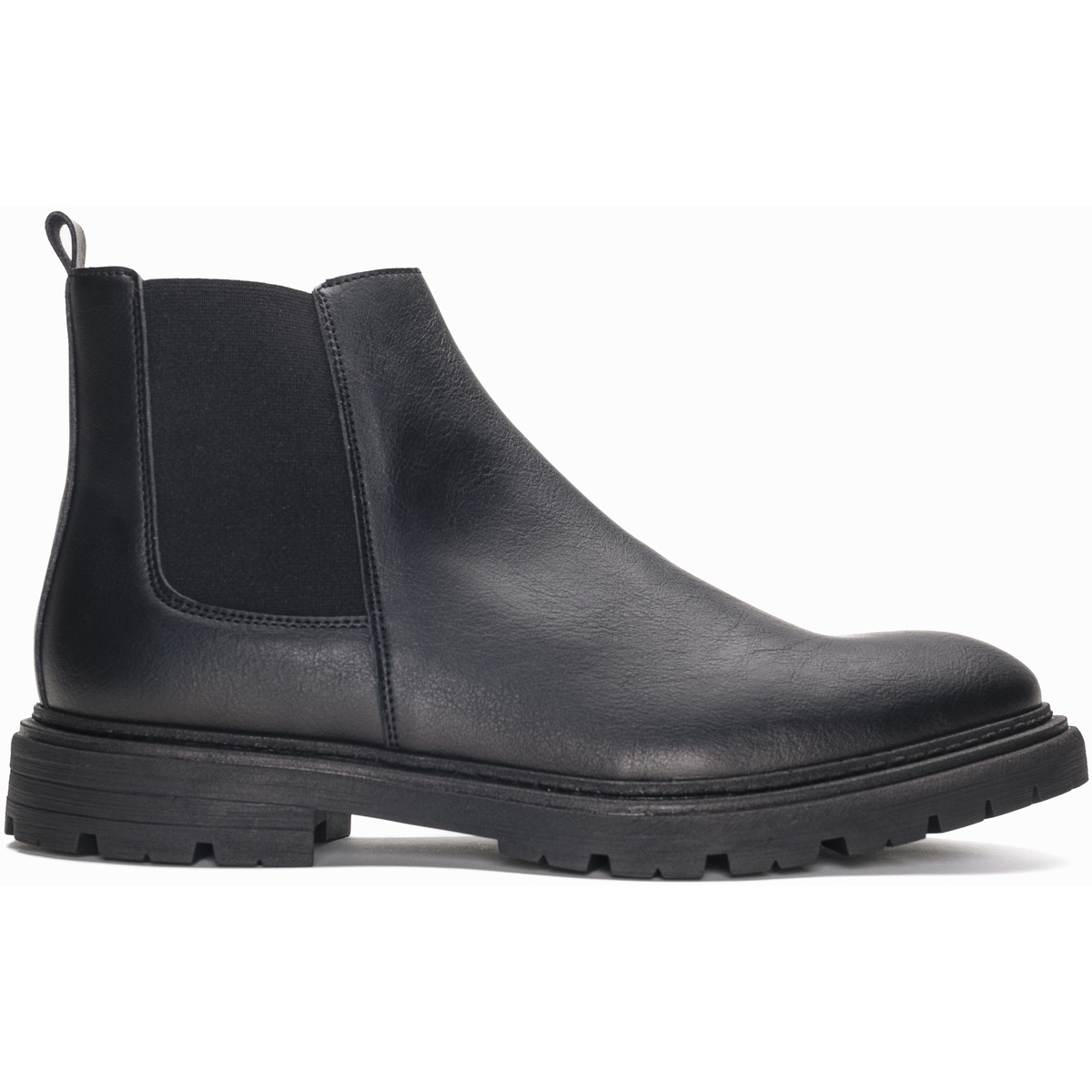 Sapatos Homem Botas leather platform boots burberry shoes team black Lukas_Black Preto
