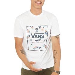 Textil Homem Camisas mangas curtas Vans Heres CLASSIC PRINT BOX Branco