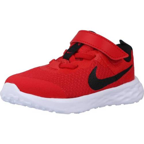 Sapatos Rapaz Sapatilhas Blanc Nike REVOLUTION 6 BABY/TODDL Vermelho