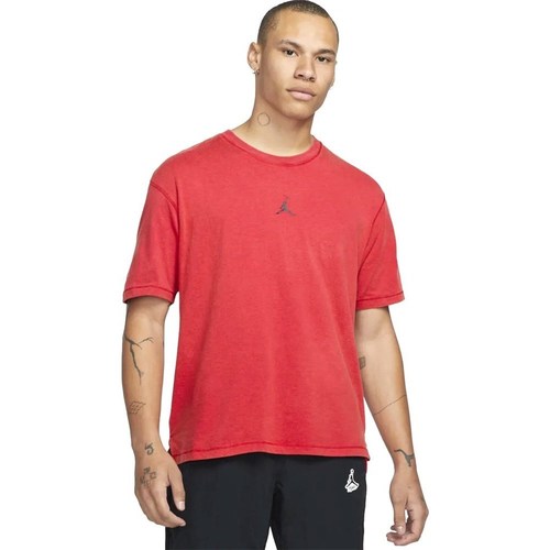 Textil Homem T-Shirt mangas curtas with Nike Air Jordan Drifit Vermelho