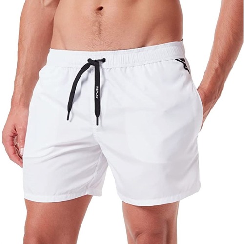 Textil Homem Shorts / Bermudas Replay LM109582972 Branco