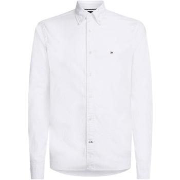 Textil Homem Camisas mangas comprida Tommy Hilfiger  Branco