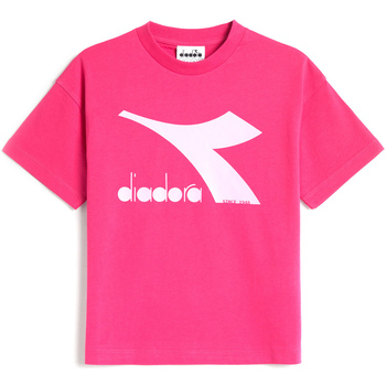 Textil Criança T-Shirt mangas curtas Diadora 102178266 Rosa
