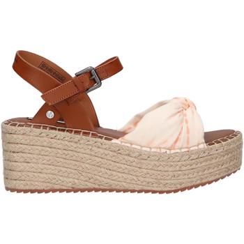 Sapatos Mulher Sandálias Pepe jeans Handembroidery PLS90553 WITNEY KNOT Bege