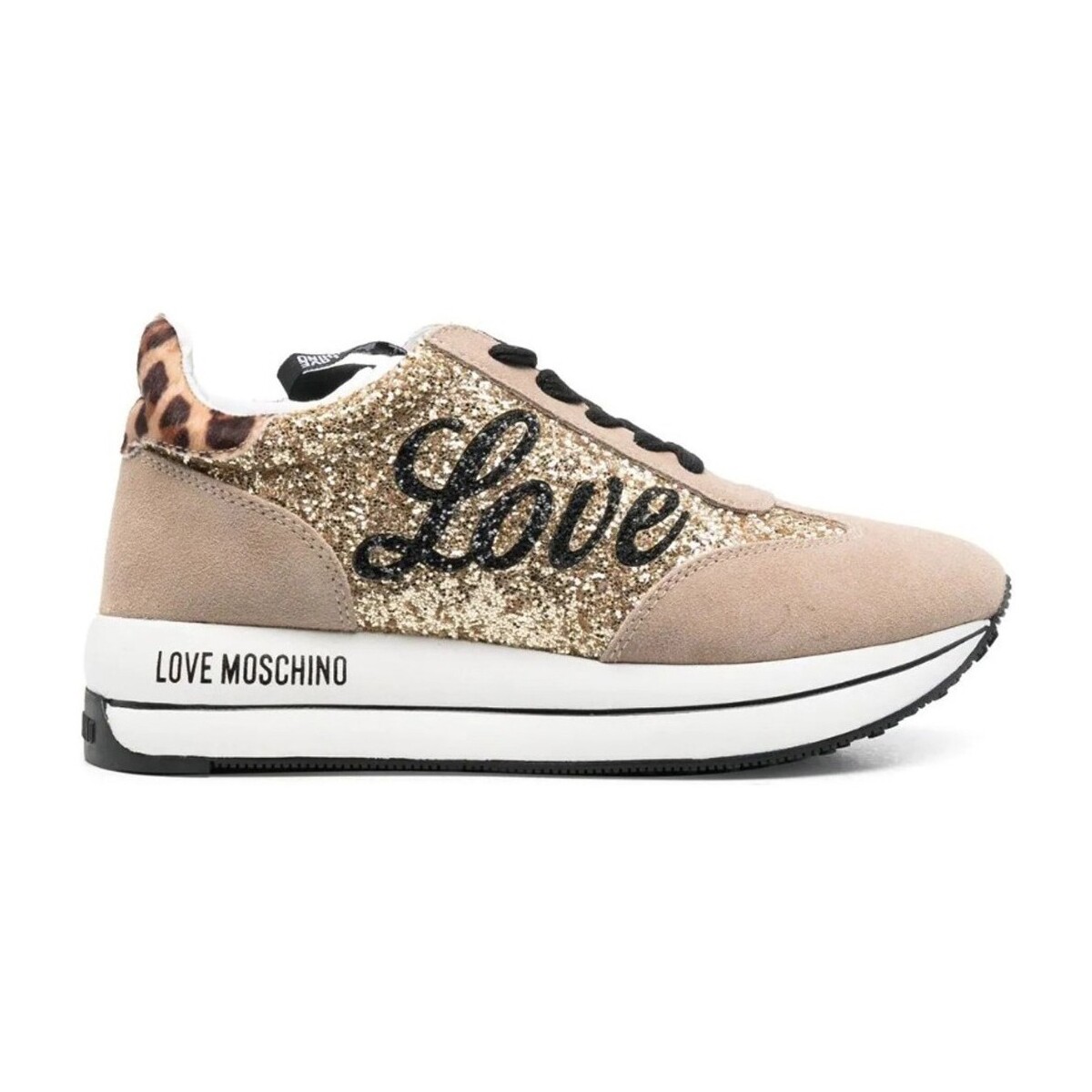 Sapatos Mulher Sapatilhas Love Moschino JA15384G1FJJ390A Bege