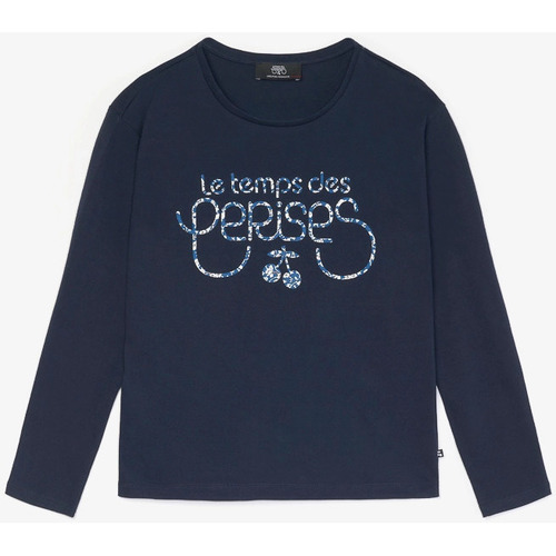 Textil Rapariga Partilhada por pai e filho, é uma verdadeira paixão pela ganga que anima a marca Le Temps des Cerises T-shirt LATYGI Azul