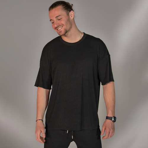 Textil Homem Supreme Flex Short Sleeve Button-Down Shirt THEAD. SEB SET Preto