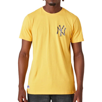Textil Homem T-Shirt mangas curtas New-Era  Amarelo