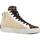 Sapatos Mulher Sapatilhas Crime London HIGH TOP DISTRESSED Bege