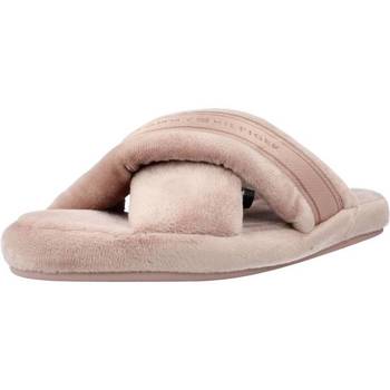 Sapatos Mulher Chinelos Tommy Hilfiger COMFY HOME SLIPPERS WITH Rosa