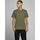 Textil Homem T-shirts e Pólos Jack & Jones 12156101 JJEORGANIC BASIC TEE-OLIVE NIGHT Verde