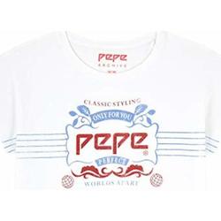 Textil Rapariga T-Shirt mangas curtas Pepe jeans  Branco