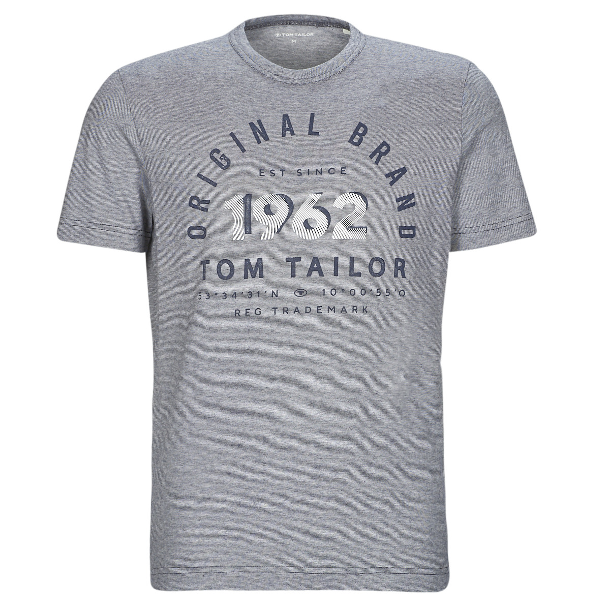 Textil Homem T-Shirt mangas curtas Tom Tailor 1035549 Cinza