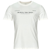 Textil Homem T-Shirt mangas curtas Tom Tailor 1035581 Branco