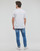 Textil Homem T-Shirt mangas curtas Quiksilver BETWEEN THE LINES SS Branco / Azul