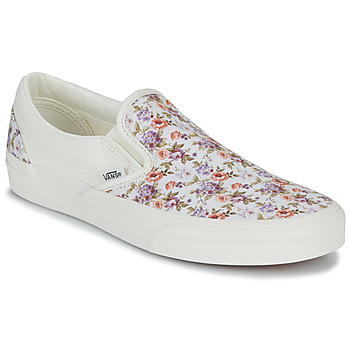 Sapatos Mulher Slip on Vans CLASSIC SLIP-ON Branco / Multicolor