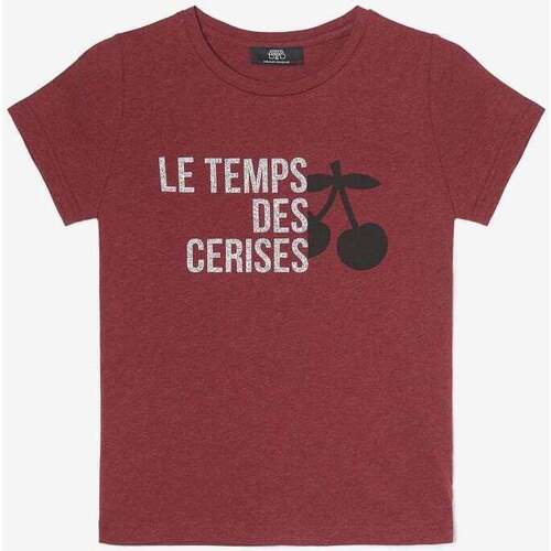 Textil Rapariga Plantas e Flores Artificiais Le Temps des Cerises T-shirt NASTIAGI Vermelho