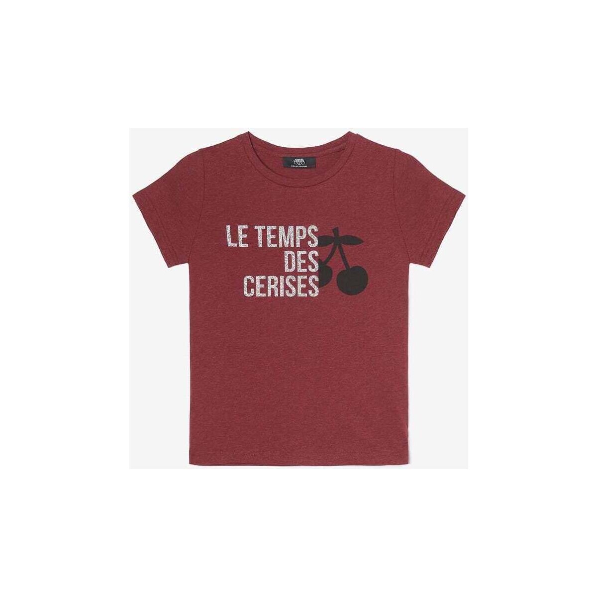 Textil Rapariga T-shirts e Pólos Le Temps des Cerises T-shirt NASTIAGI Vermelho