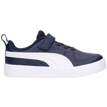 Sapatos Rapaz Sapatilhas BLACK-WHISPER Puma 384314-07 Niño Azul marino Azul