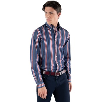 Textil Homem Camisas mangas comprida Harmont & Blaine CRI011012048B Azul