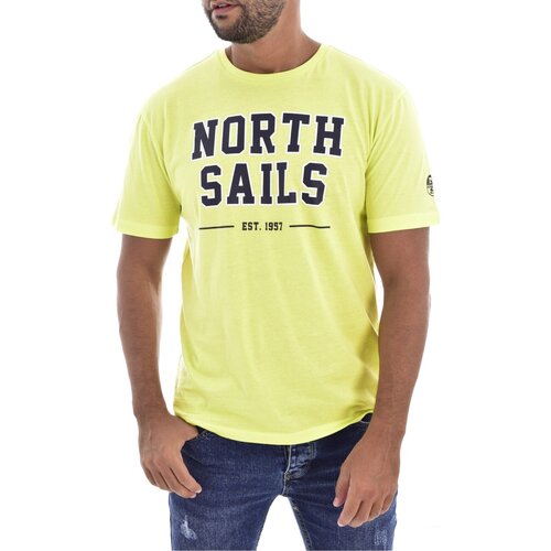 Textil Homem T-Shirt Jackets mangas curtas North Sails 2406 Amarelo