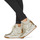 Sapatos Mulher Sapatilhas de cano-alto Shoulder Guess LISA Branco / Ouro