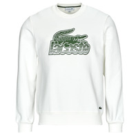 Textil Homem Sweats Lacoste cinzento SH5087 Branco / Verde