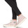 Sapatos Mulher Sapatilhas de cano-alto Victoria TRIBU BRILLO BANDANA LON Rosa / Branco