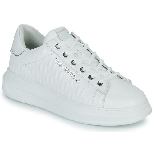 Sapatos dark Sapatilhas Karl Lagerfeld KAPRI MENS Monogram Emboss Lo Branco