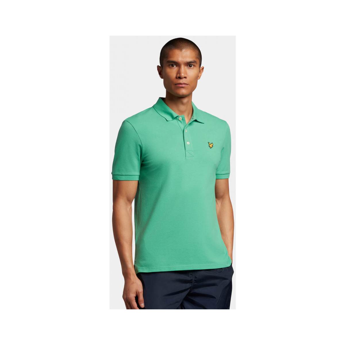 Textil Homem T-shirts e Pólos Lyle And Scott Plain polo shirt Verde
