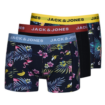Mesas de apoio Homem Boxer Jack & Jones JACFLOWER BIRD TRUNKS X3 Multicolor