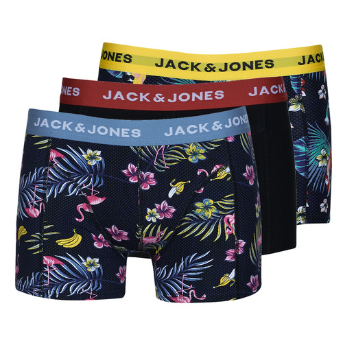 Roupa de interior Homem Boxer Jack & Jones JACFLOWER BIRD TRUNKS X3 Multicolor